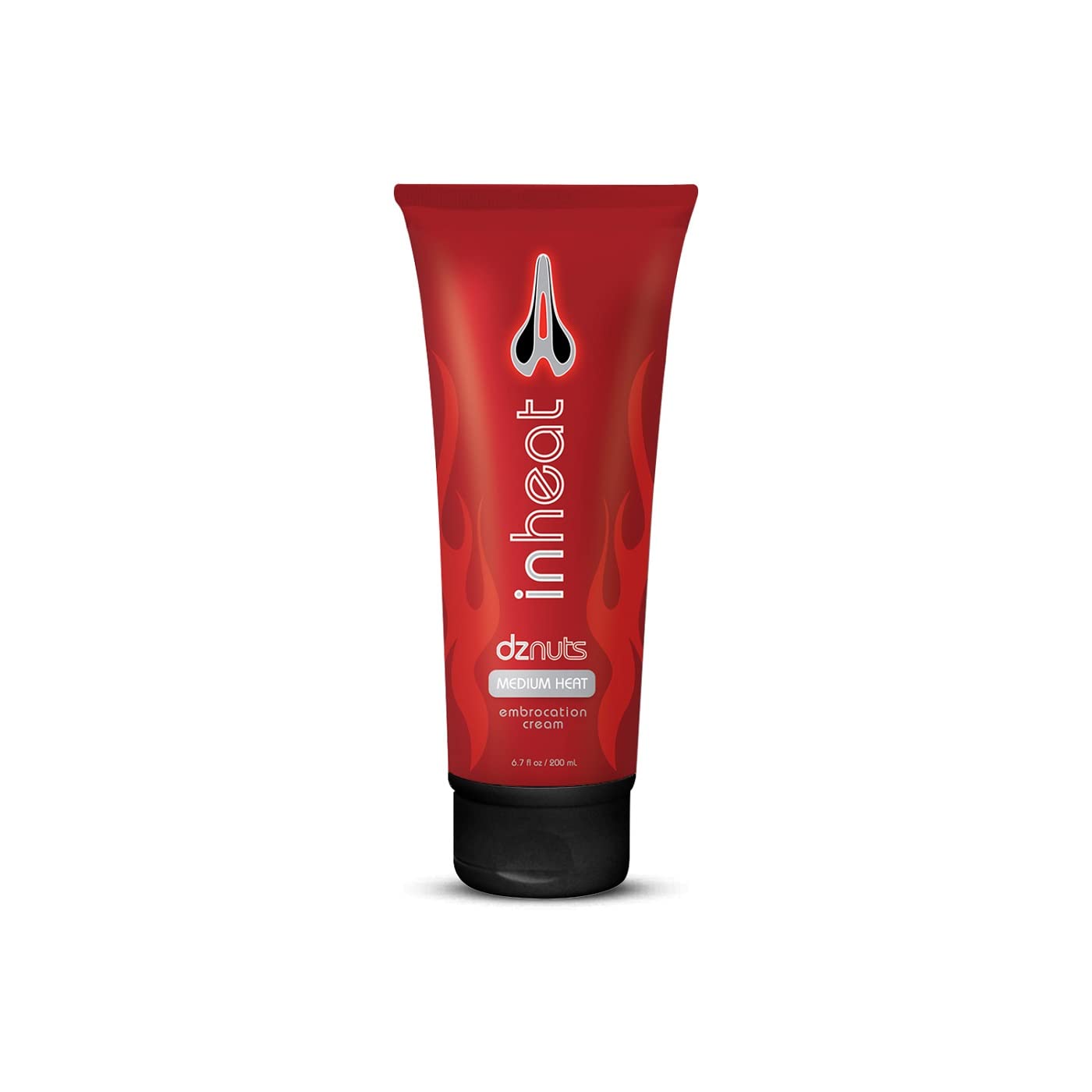 dznuts InHeat Embrocation Cream tube ready for pre-ride warmth and protection