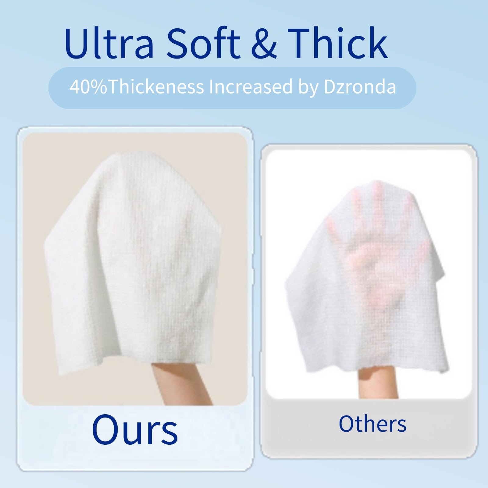 Small, water-expanding towels fit pockets for emergencies on trips.