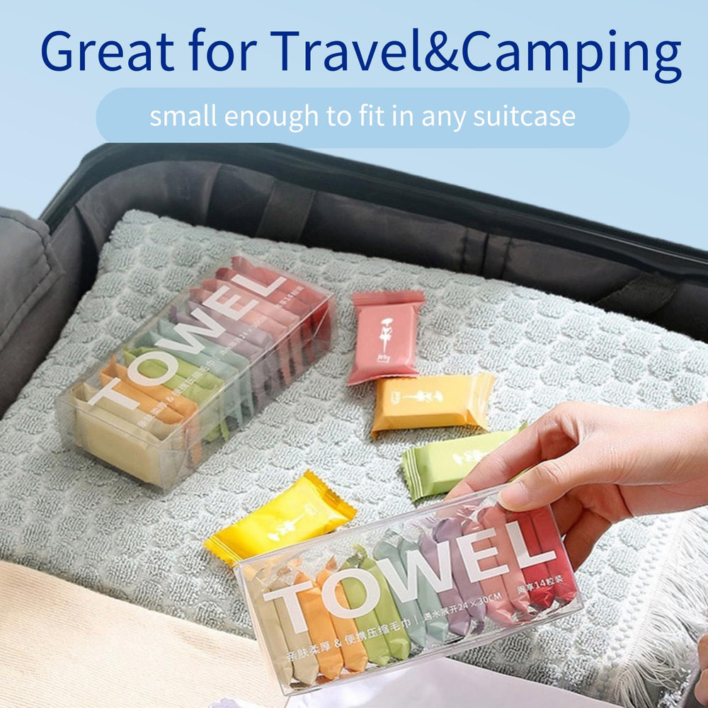 Dzronda towels in a backpack illustrate travel-friendly convenience.