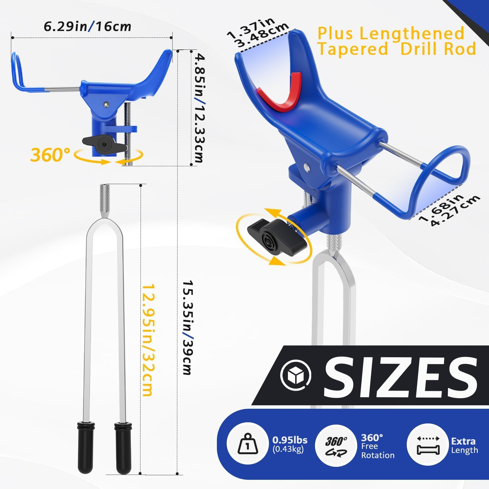 Universal fit for spinning and casting rods