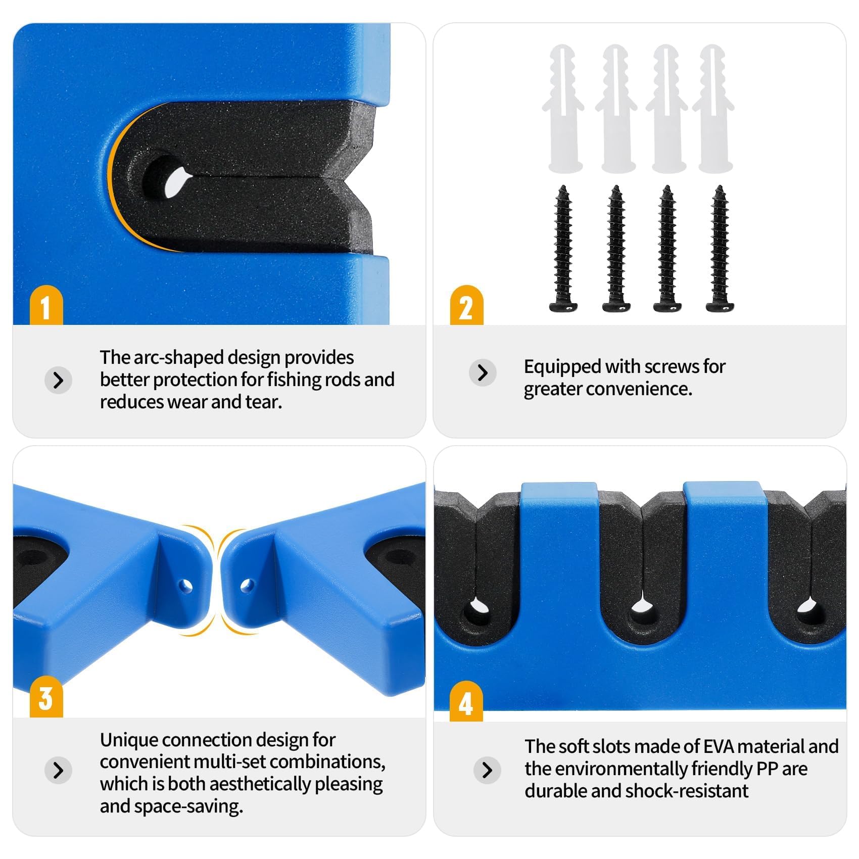 Included mounting hardware for quick and easy installation.
