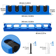 Close-up of soft EVA foam slots protecting rods
