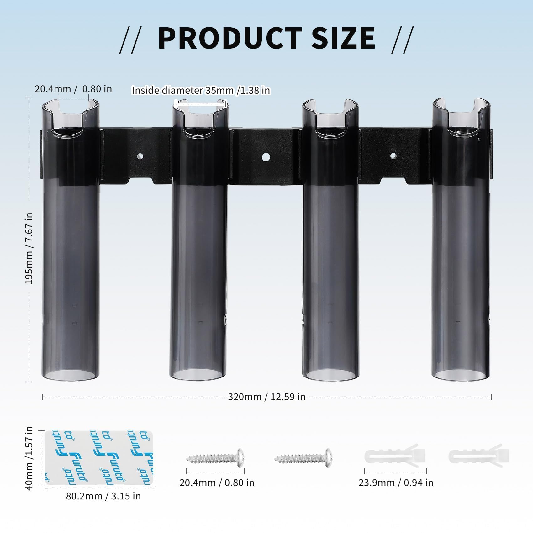 Storage for pliers, knives and other gear with rod rack