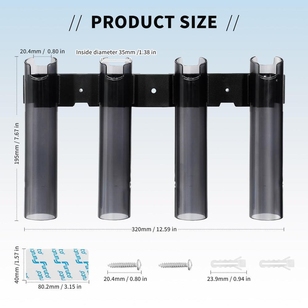 Storage for pliers, knives and other gear with rod rack