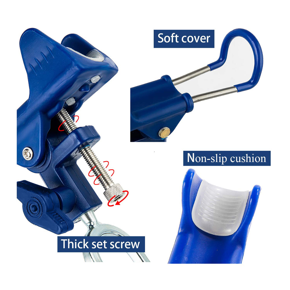 Close-up of reinforced nylon material and drill rod