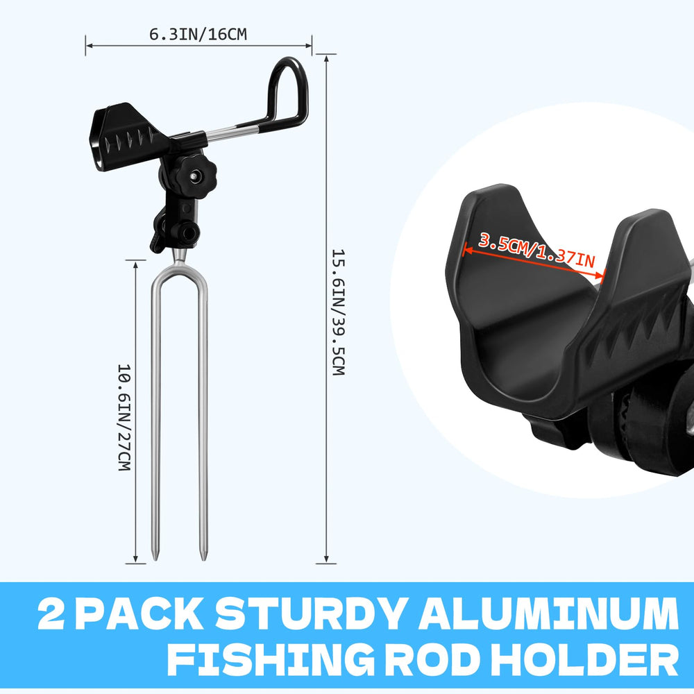 Bank rod rack stand showing 360° rotation