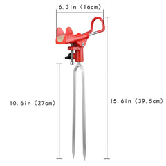 Stainless steel tapered drill rod for easy ground insertion