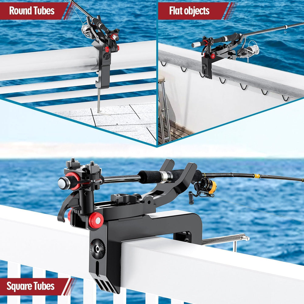 Fits most fishing rods with silicone pad design and versatile mounting