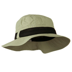 e4Hats.com Talson UV hat brim detail in khaki emphasizes sun shading and structure