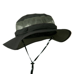 e4Hats.com big size Taslon UV bucket hat charcoal crushable for travel