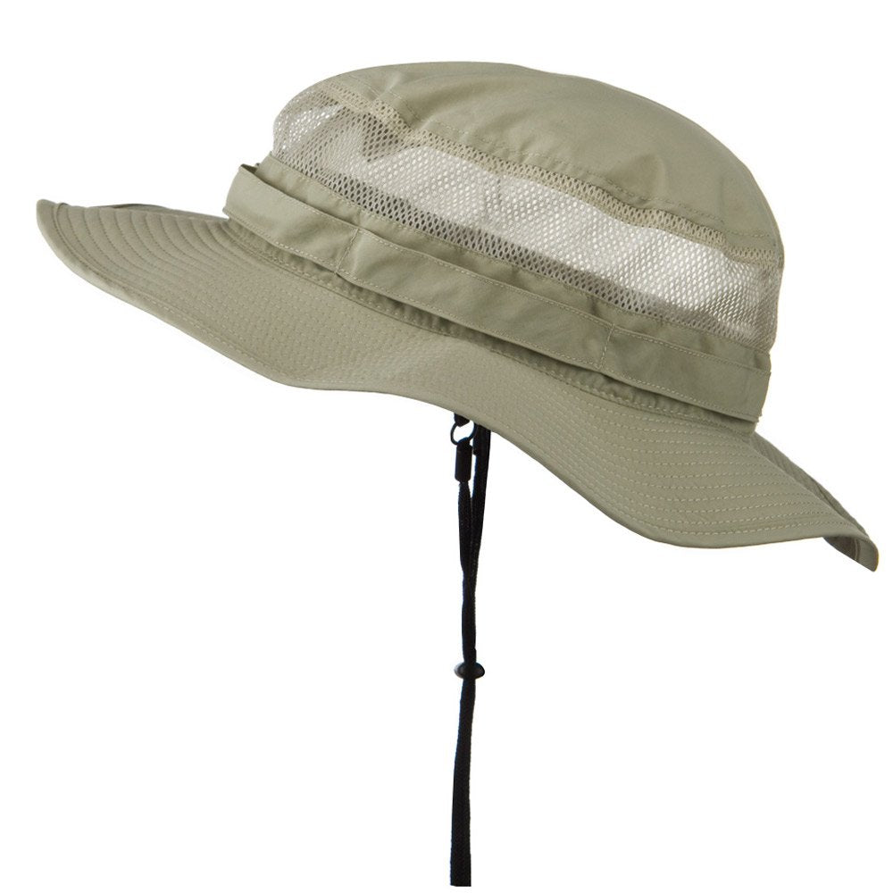 e4Hats Taslon UV bucket hat Khaki brim wide sun coverage for hikes