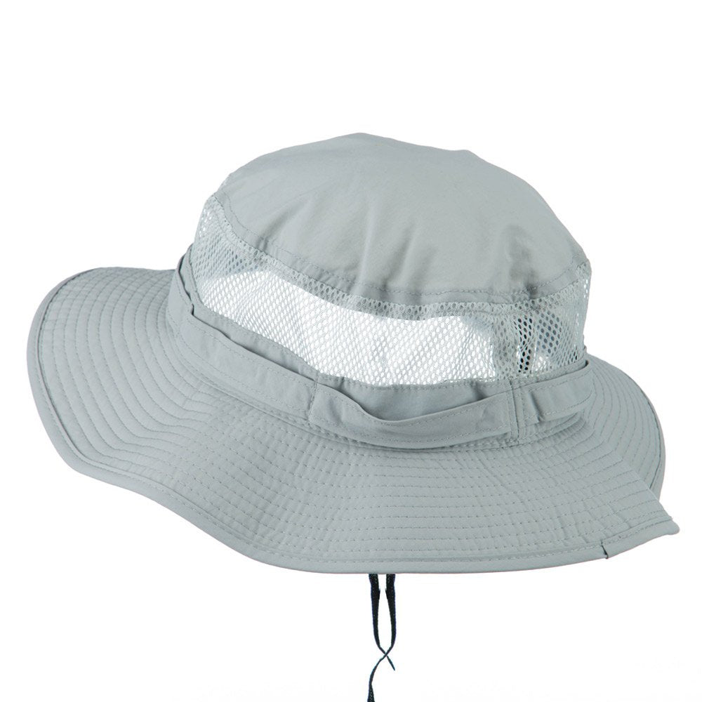 e4Hats Big Size Taslon UV Bucket Hat side view with sun protection.