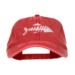 e4Hats Fish Bone Embroidered Cap front view for outdoor adventures