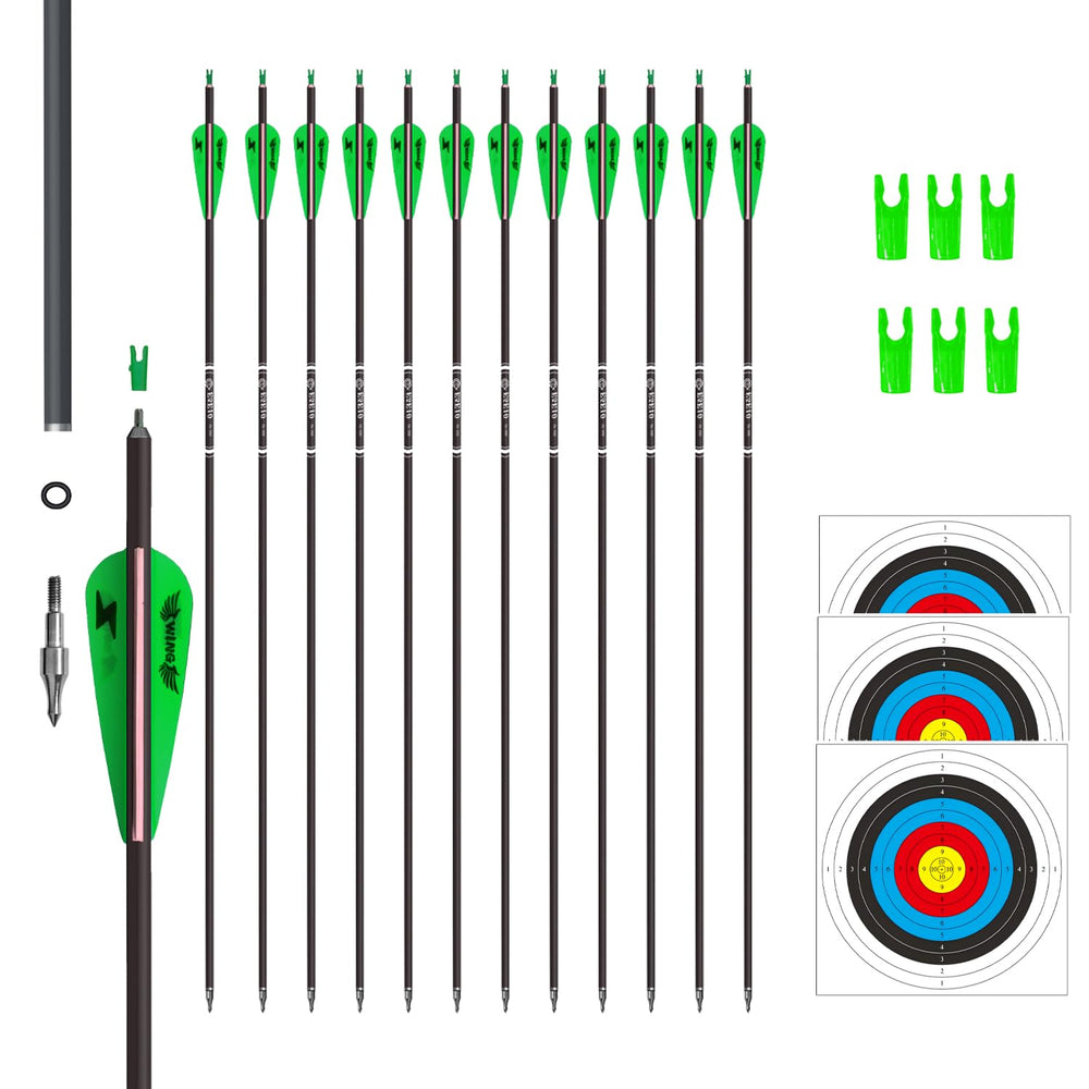 e5e10 31inch carbon arrow pack of 12 for steady practice sessions