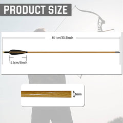 e5e10 33inch wooden arrows 12-pack box ready for range day targets.