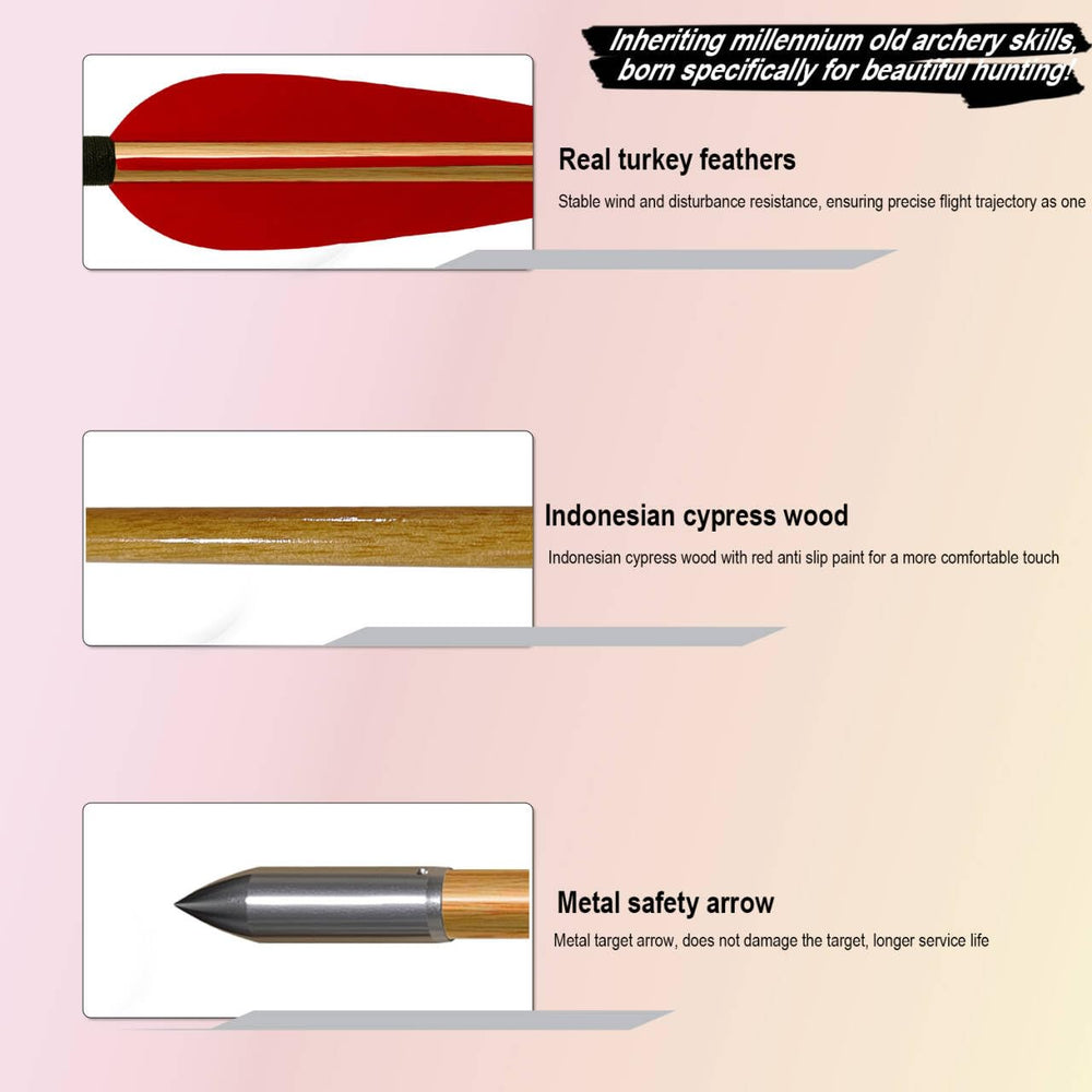 e5e10 arrows with iron field points for reliable practice penetration.