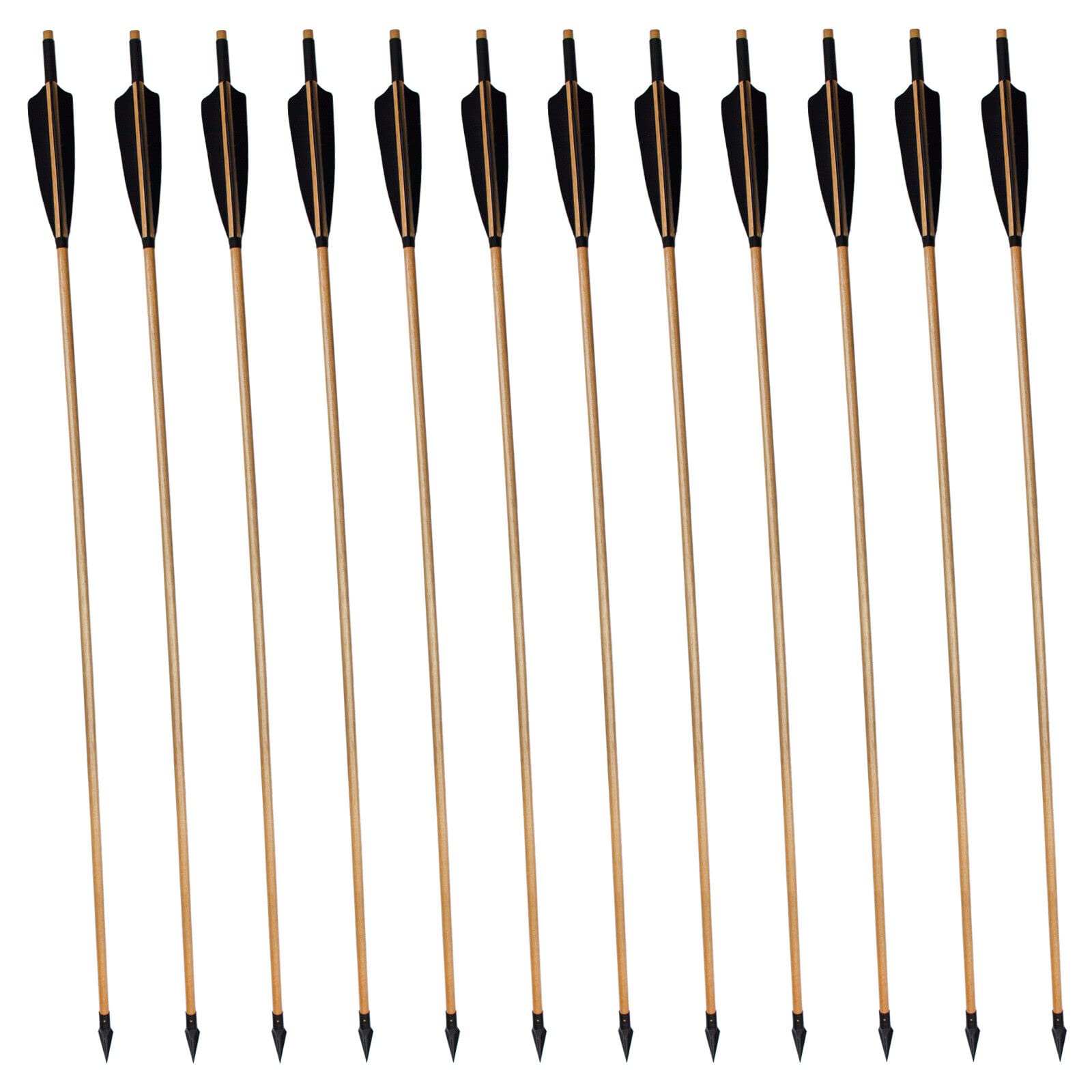 e5e10 85 cm length label image indicating compatibility with recurve and longbows.