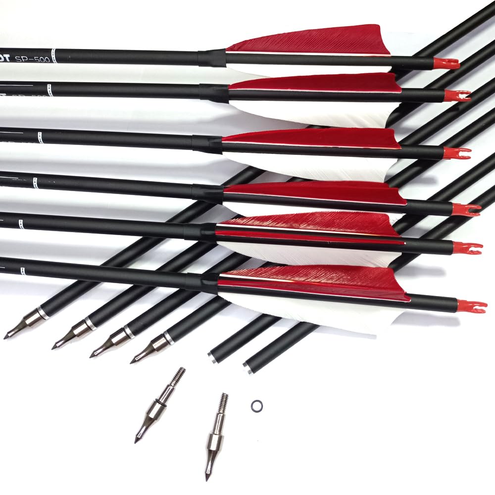 e5e10 carbon arrow 30in spine 500 ensures consistent flight