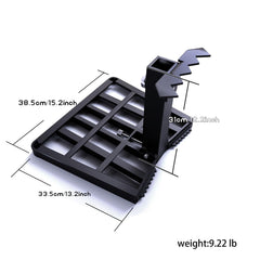 e5e10 angled perimeter with non-slip ridges enhances footing and stability