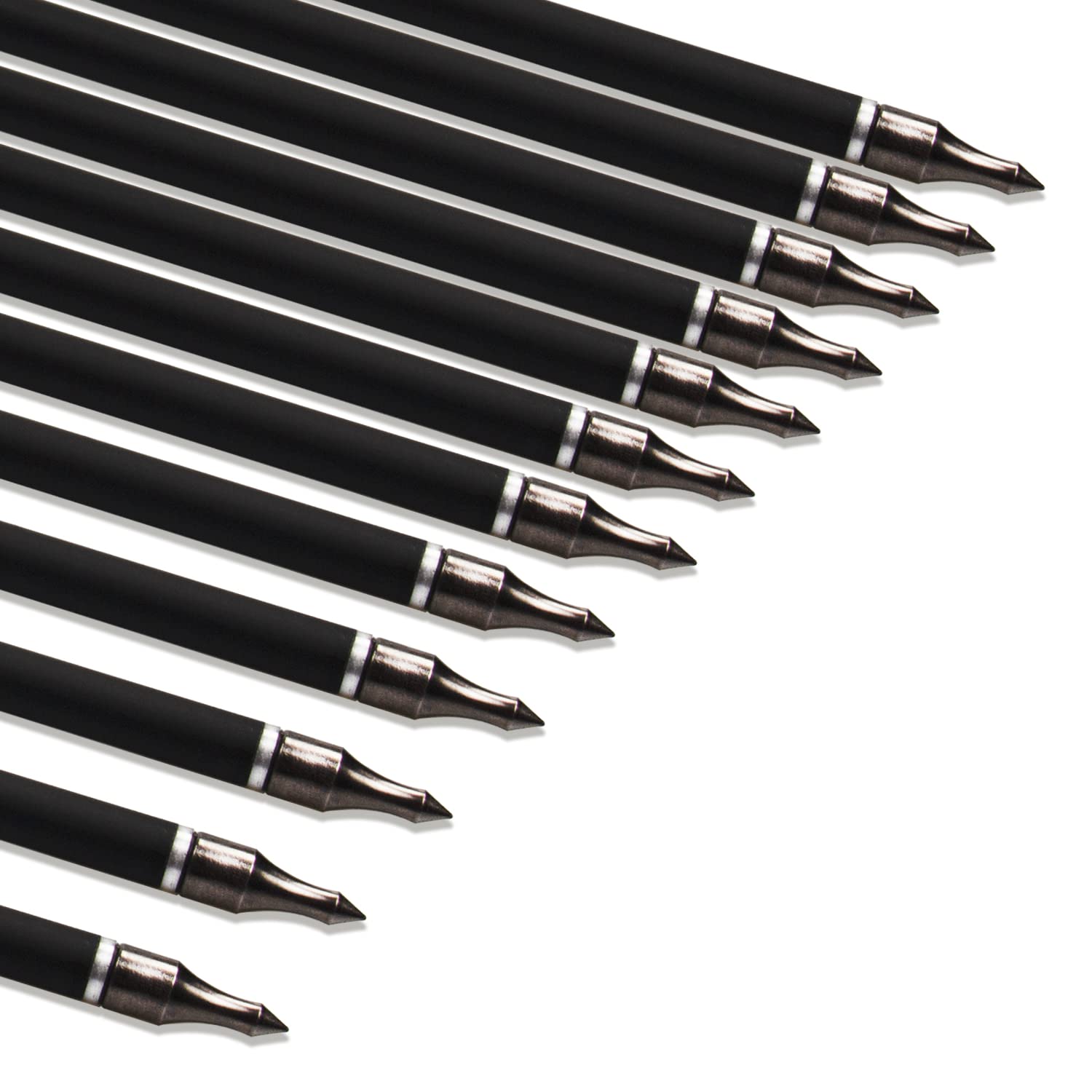 e5e10 nickel plated stainless steel tips close-up for durable target practice