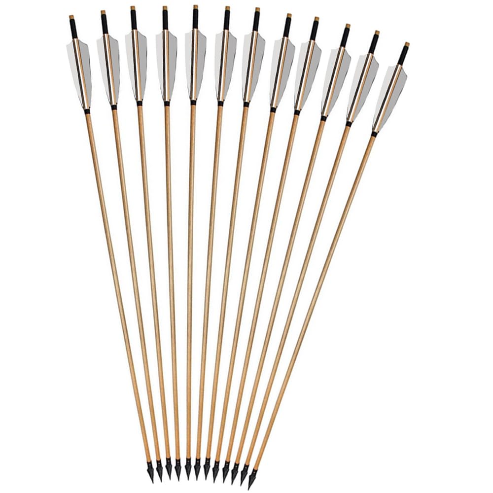 e5e10 white pine arrow body delivers balanced performance for recurve and longbow use.