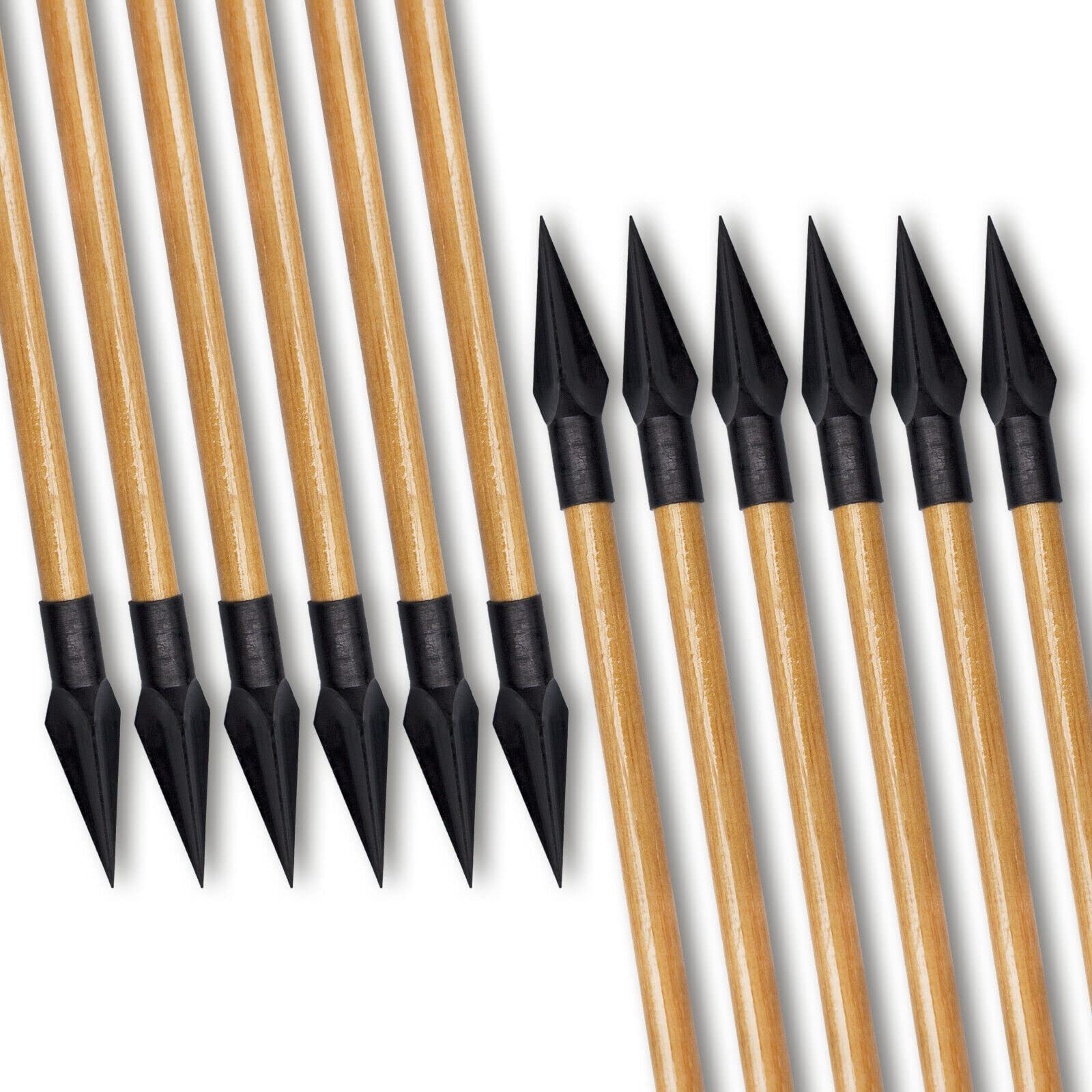 e5e10 white pine shaft detail showing lightweight handling and stable flight.