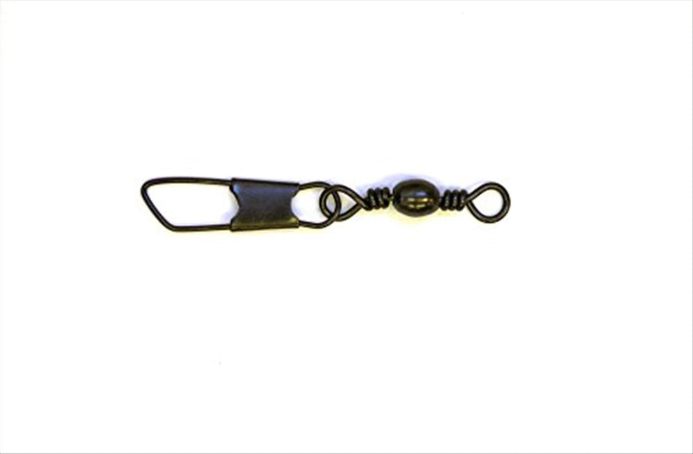 Eagle Claw 01042-007 barrel swivel with safety snap Size 7 for durable, fast-tie tackle changes.