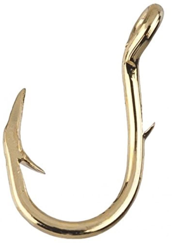 Eagle Claw 038A-12 classic gold hooks with salmon egg up eye offset for salmon fishing