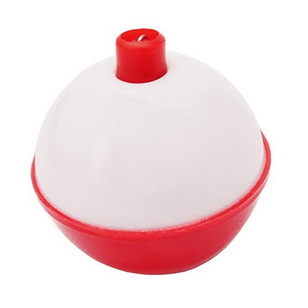 Eagle Claw 07120-004 snap-on round float in red and white for easy depth control