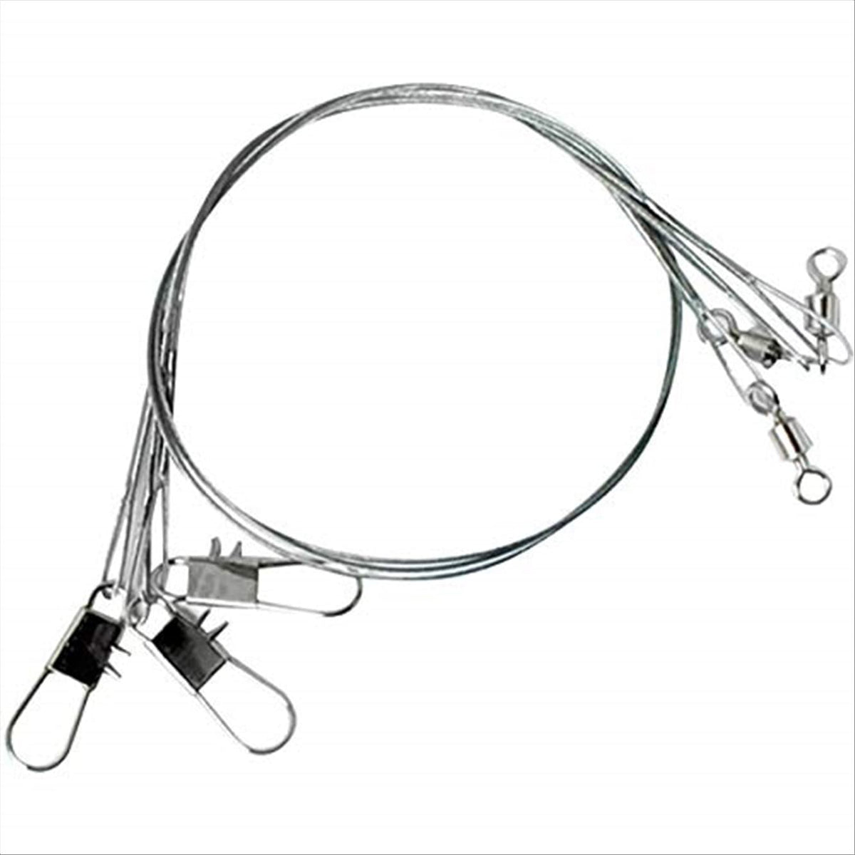 Eagle Claw 08013-004 12-inch steel leader with bright finish, 30 lb test for saltwater rigs.