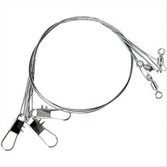 Eagle Claw 08013-004 12-inch steel leader with bright finish, 30 lb test for saltwater rigs.
