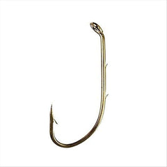 Eagle Claw 181AH-1/0 classic hooks with down-eye offset for dependable bait presentation