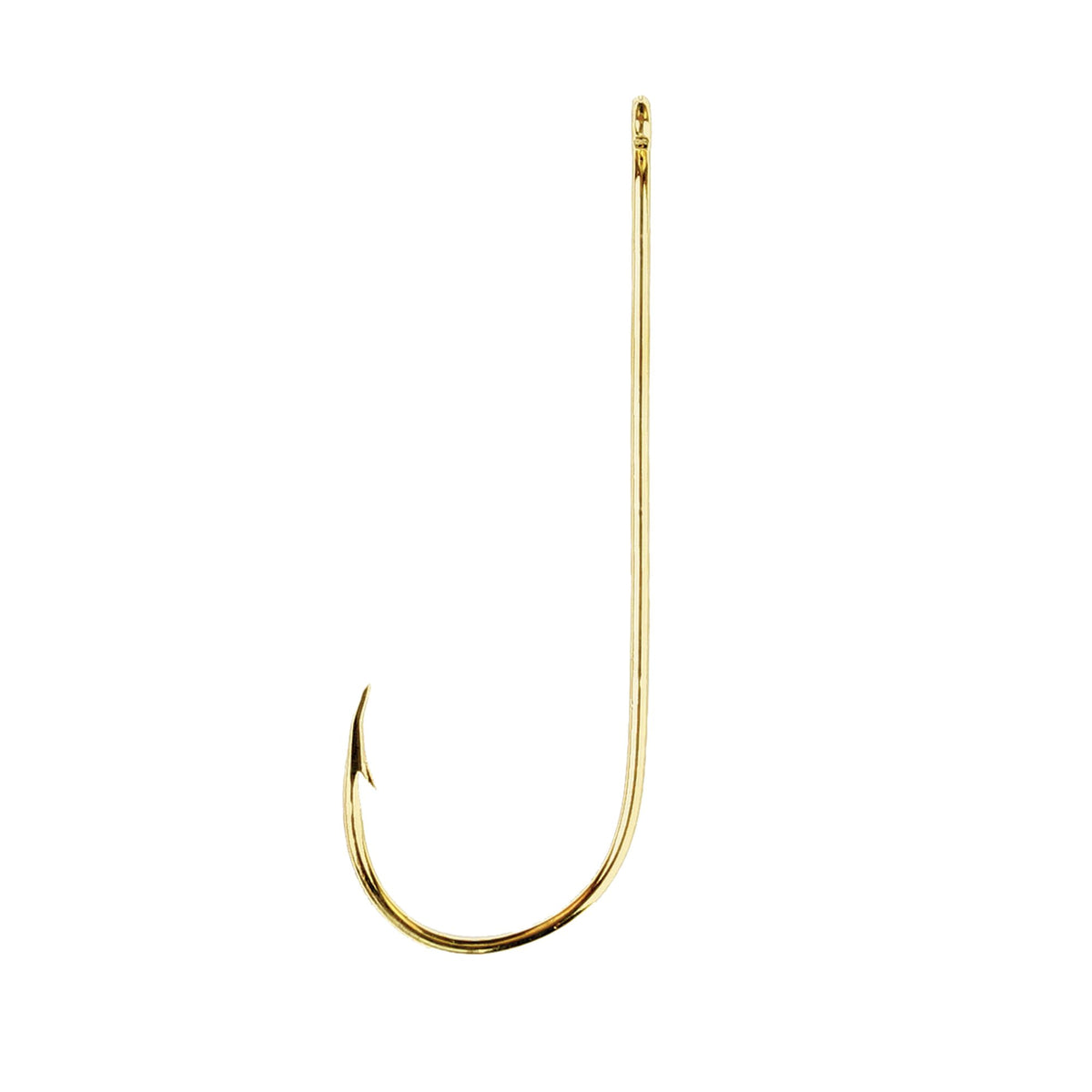 Eagle Claw 202A-1 Aberdeen hook in gold finish for freshwater jigging and rigging.