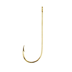 Eagle Claw 202A-1 Aberdeen hook in gold finish for freshwater jigging and rigging.