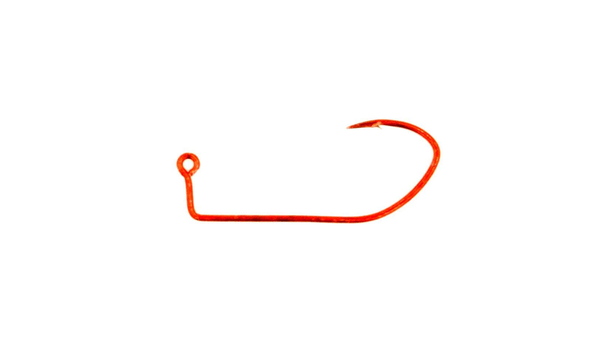 Eagle Claw 500R Red Pro V Lil Nasty sickle hooks provide strong holds for freshwater and saltwater fishing