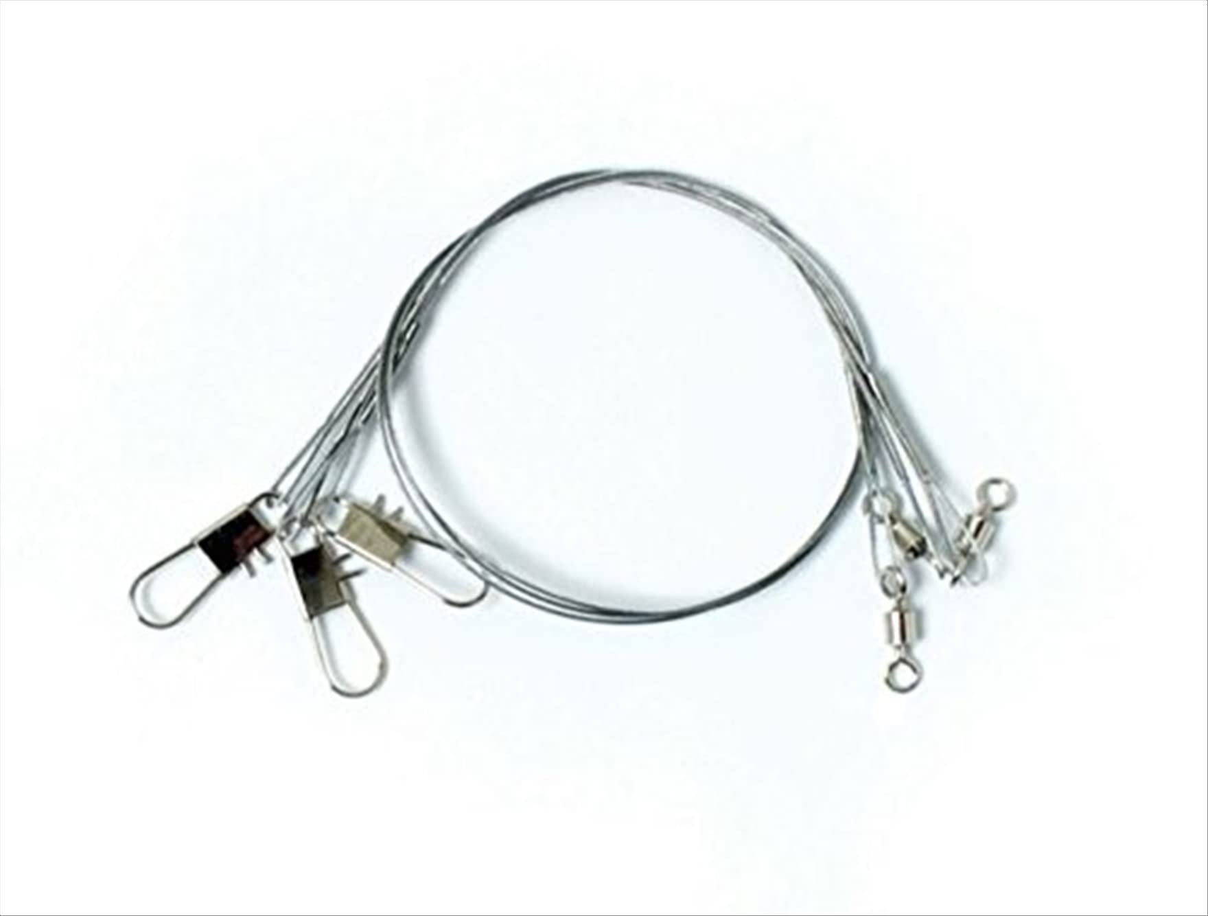 Eagle Claw 9-inch steel leader offering durable 30 lb test for knot strength.
