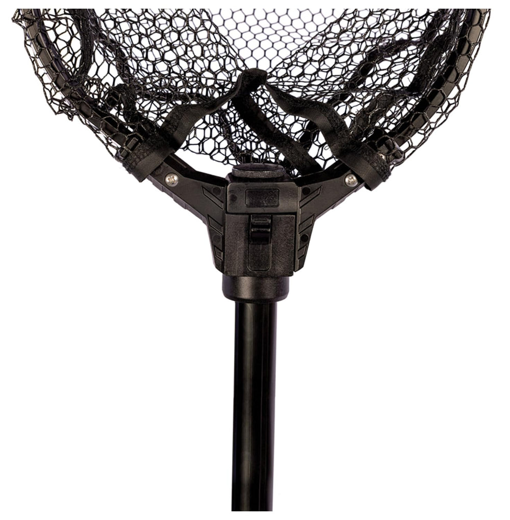 Eagle Claw folding net extended to 36 inches for reach and control.