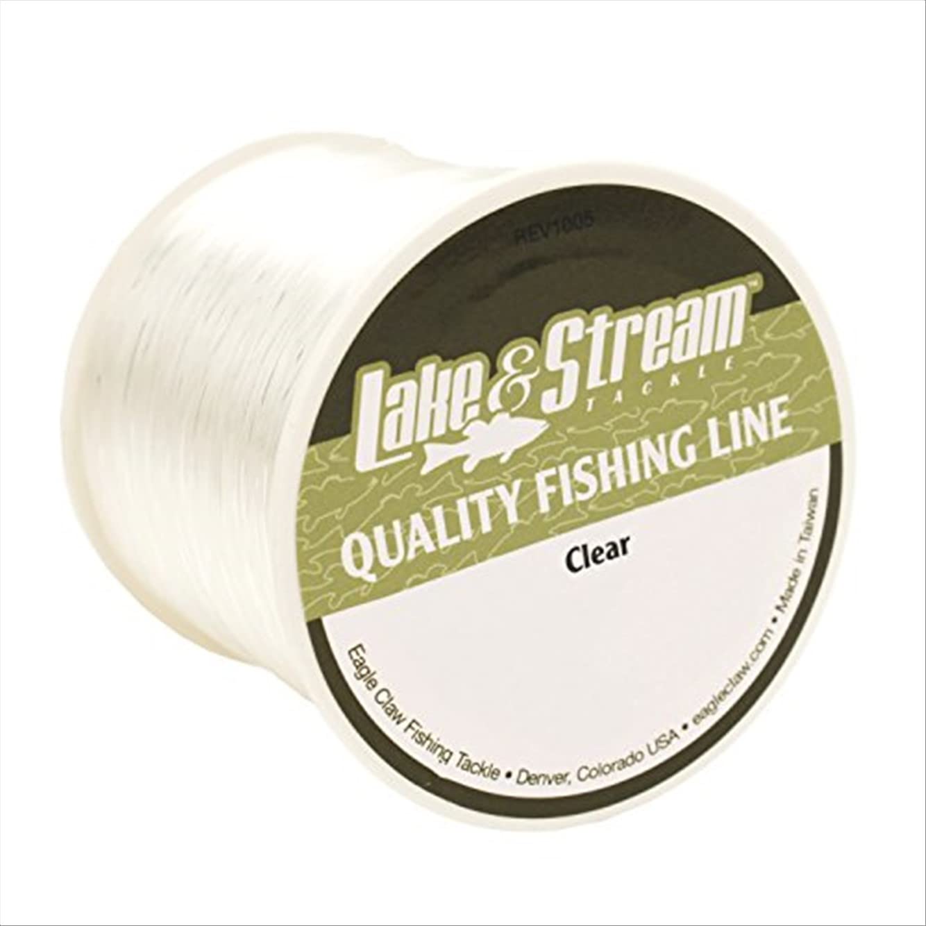 Eagle Claw Lake and Stream Mono Line, 800 yd, 6 lb, clear for freshwater fishing.
