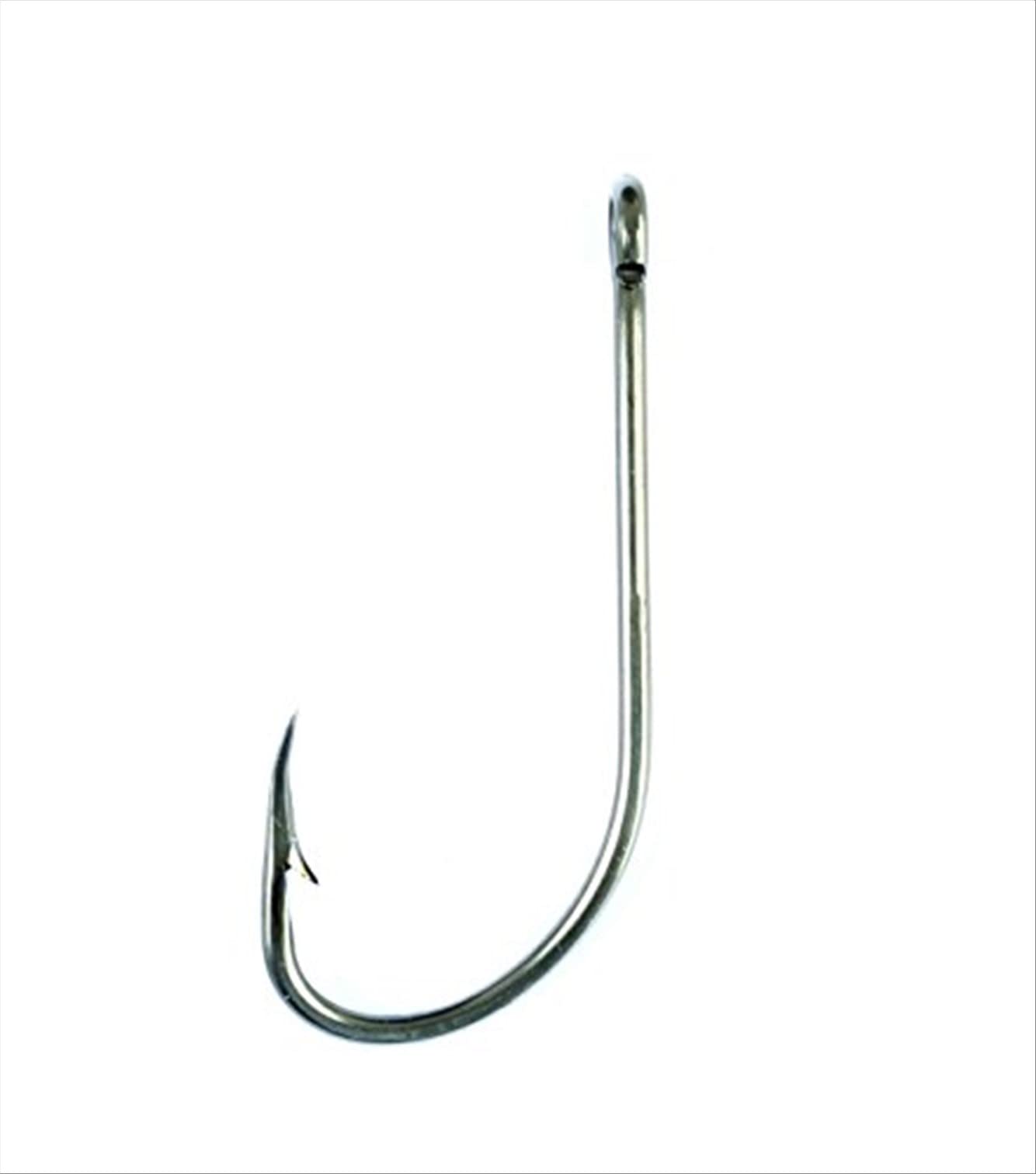 Eagle Claw plain shank offset hook 1/0 for versatile rigs and secure hookups.