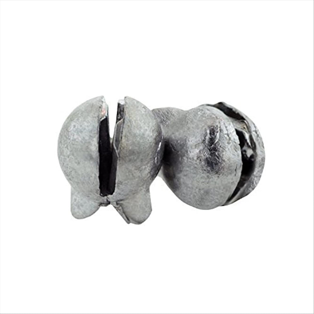 Eagle Claw removable split-shot sinker size 5 enables quick rig changes on freshwater and saltwater.