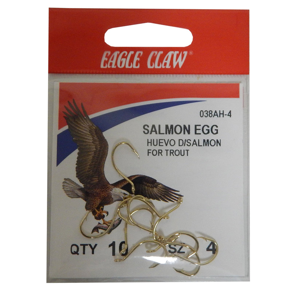 Eagle Claw Salmon Egg Up Eye Offset demonstrates the eye-offset hook for precise salmon egg presentation.