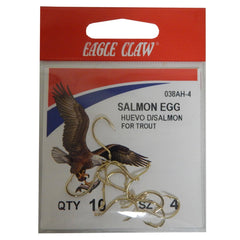 Eagle Claw Salmon Egg Up Eye Offset demonstrates the eye-offset hook for precise salmon egg presentation.