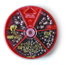 Eagle Claw sinker assortment packaging shows organized storage and quick access