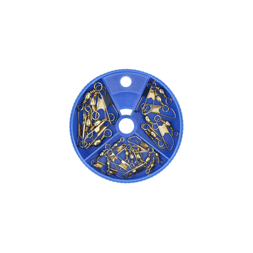 Eagle Claw SNAP Swivel Assortment 20pcs packaging for quick rig setup.