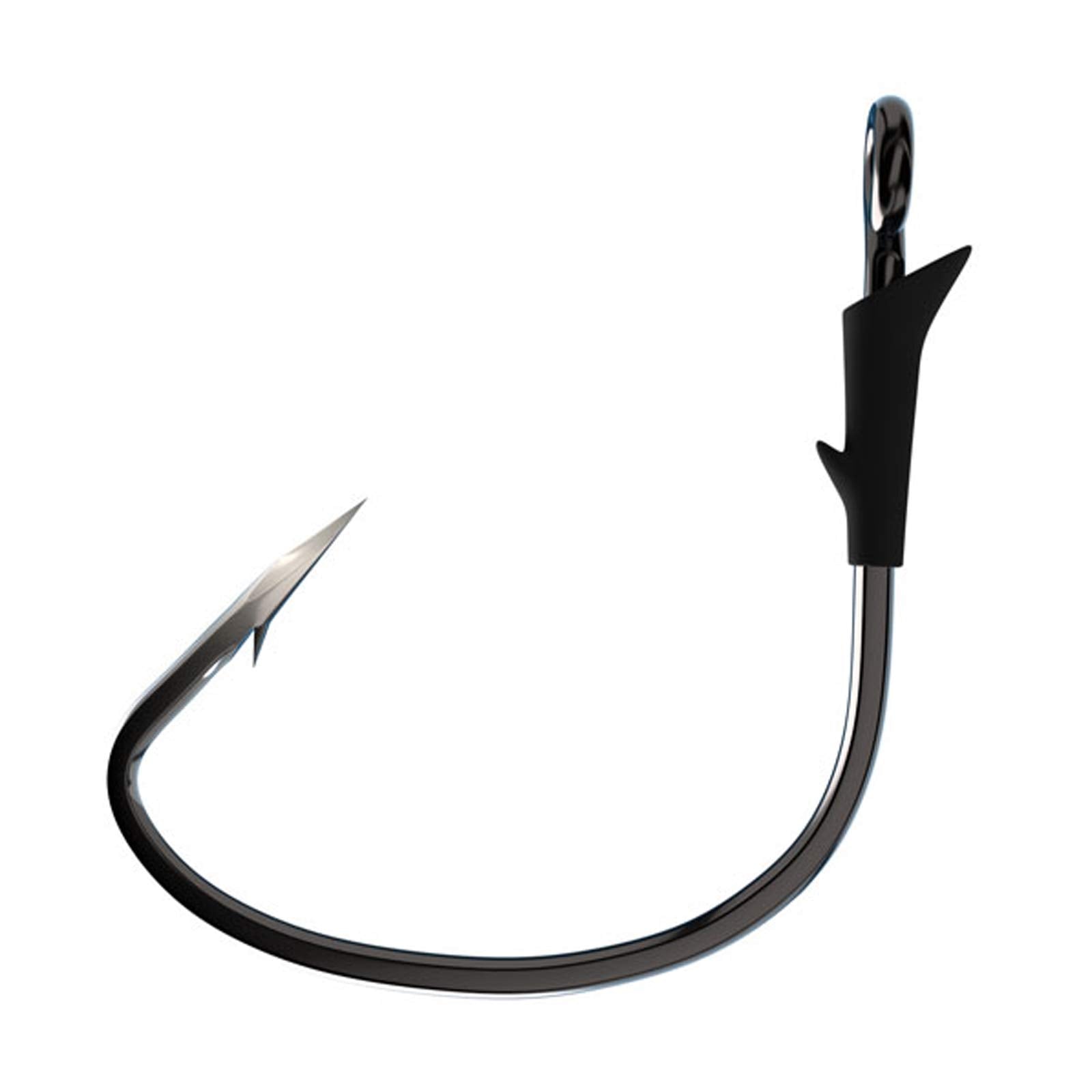 Eagle Claw TK190-1/0 Trokar tube hook closeup of shank and eye with precision sharpened point.