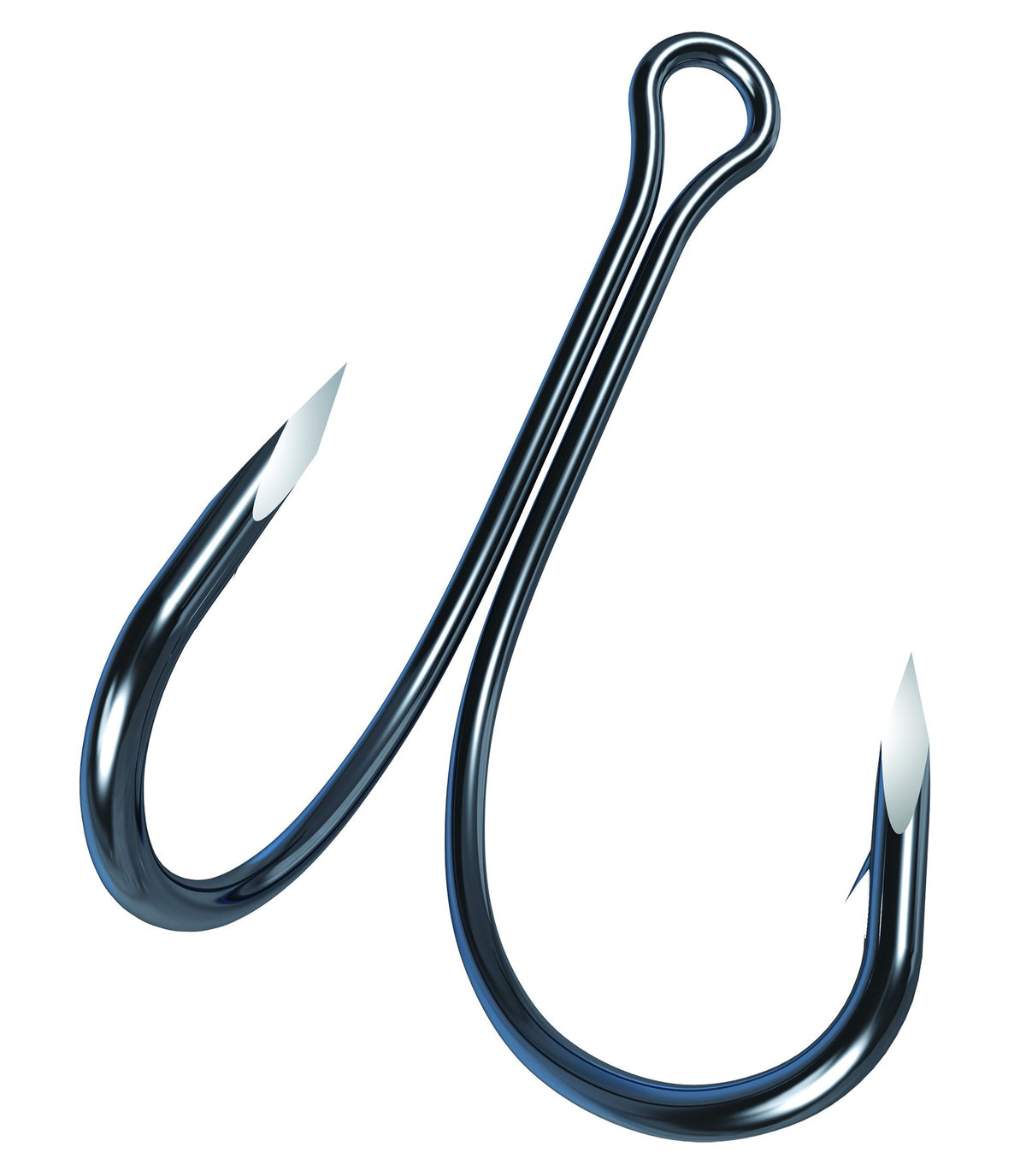 Eagle Claw TK250-4/0 Trokar Frog Hook in black chrome finish for freshwater frog fishing.