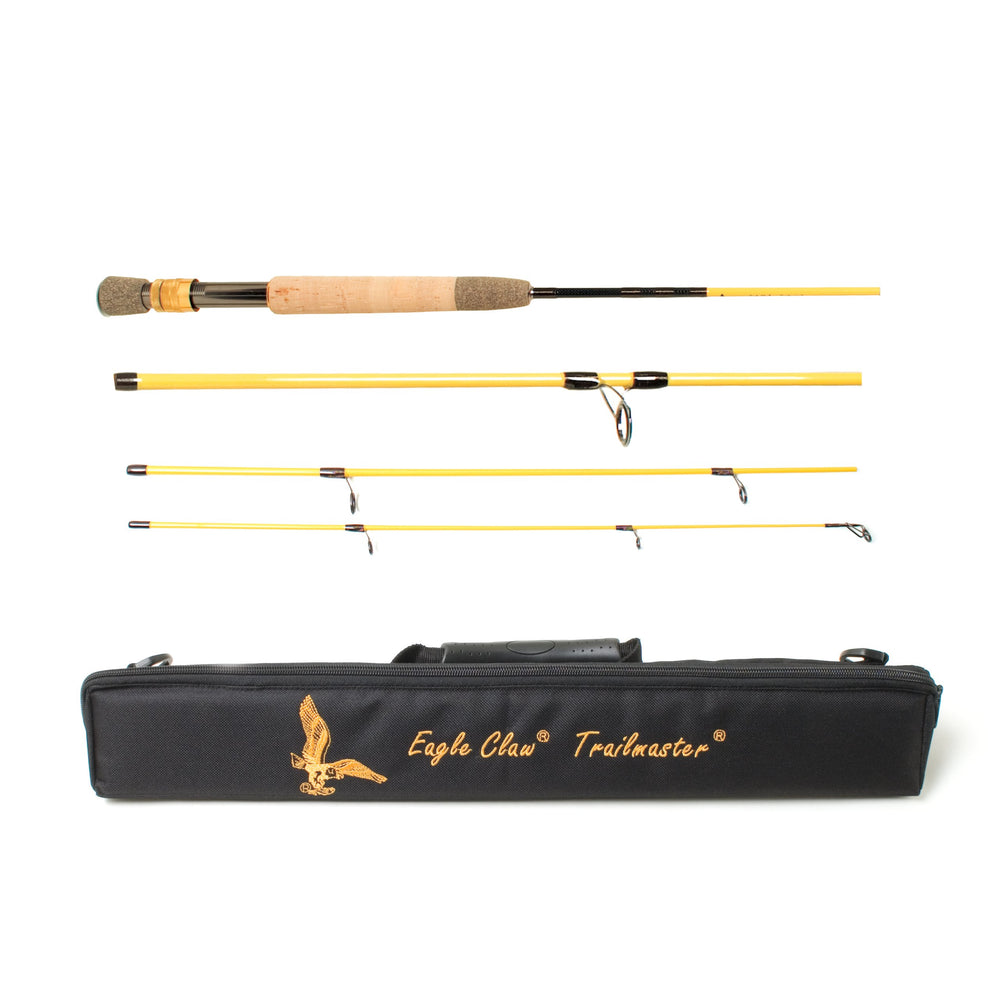 Eagle Claw Trailmaster 7ft 6-piece graphite rod for versatile freshwater and saltwater fishing