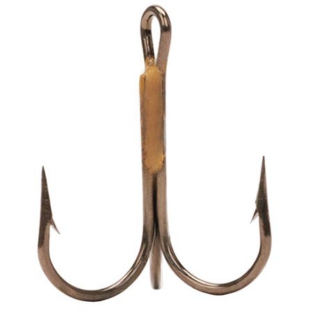 Eagle Claw Treble Hook Assortment front detail emphasizes brand reliability and option variety.