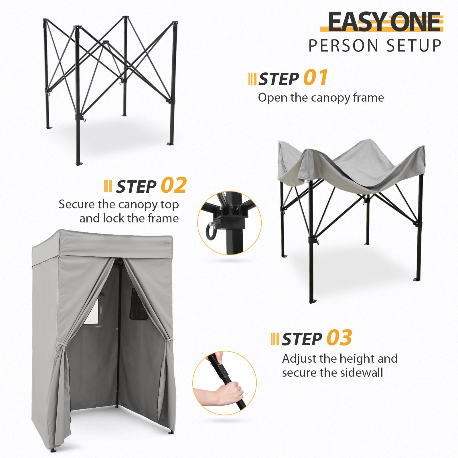 EAGLE PEAK Flex Compact 4x4 canopy ceiling hook supports accessories.