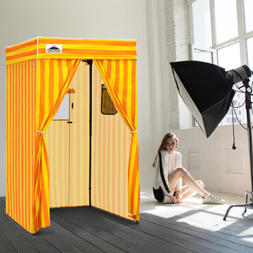 Eagle Peak Flex 4x4 canopy sidewalls providing enclosed changing space
